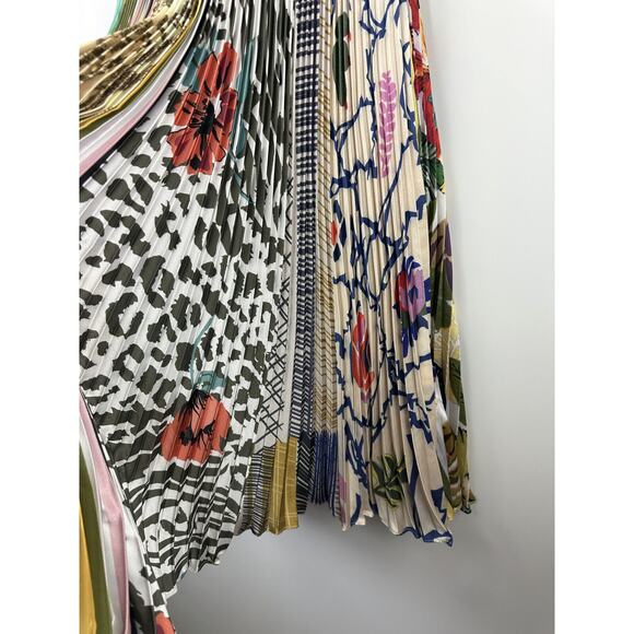 Anthropologie x Geisha Designs Jacinta Midi Dress Pleated Fit & Flare Size 0 - Picture 8 of 16